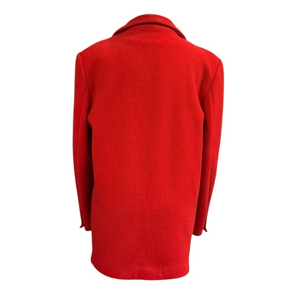 ELLIOTT LAUREN Vintage Red Wool Double Breasted Blazer Jacket Size 12 - Picture 3 of 9